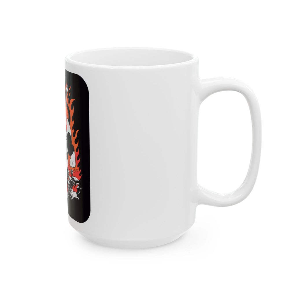 Dark Humor Monster Kitty City Chaos Mug