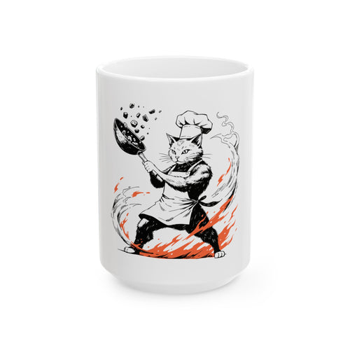 Chef Cat Wok Toss Mug