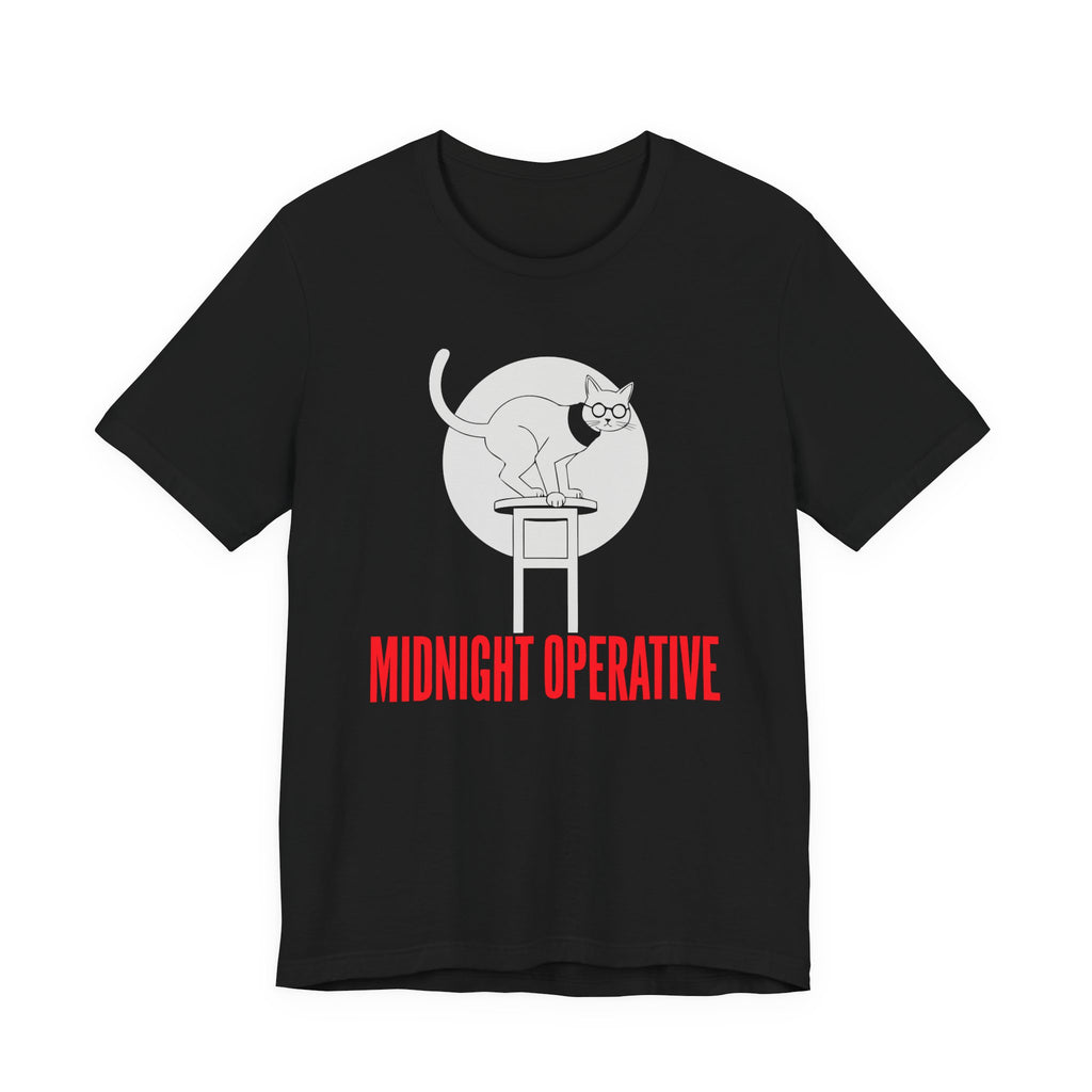 Spy Cat Night Mission Tee – Funny Cats Anime Style Humor