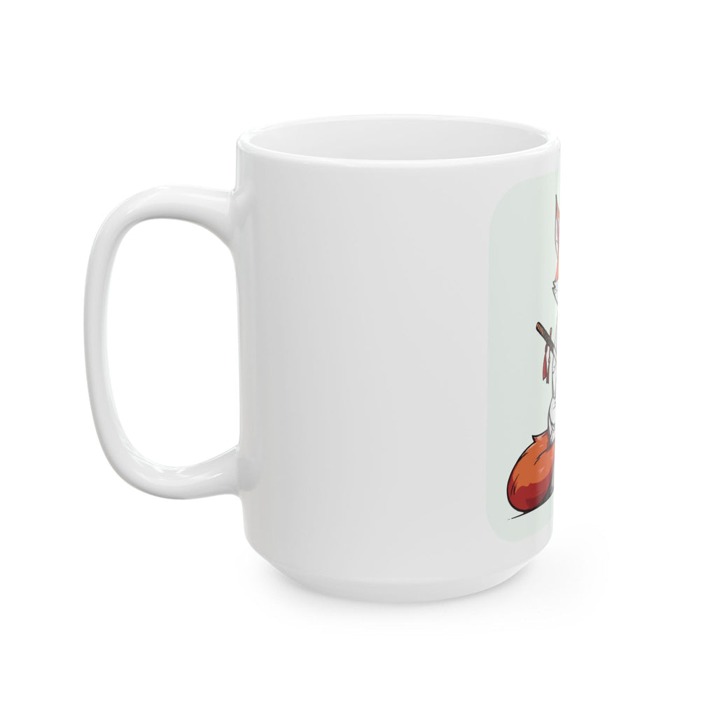 samurai fox chibi Mug - Anime