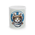 Retro Astronaut Cat Mug Funny Space Cat Gift