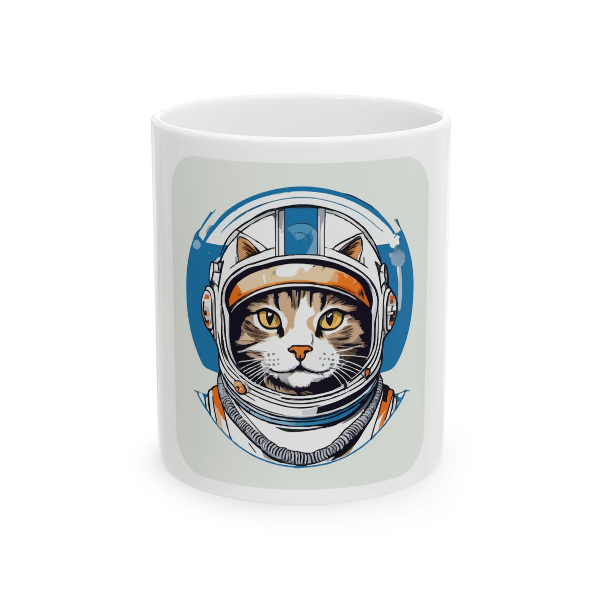 Retro Astronaut Cat Mug Funny Space Cat Gift