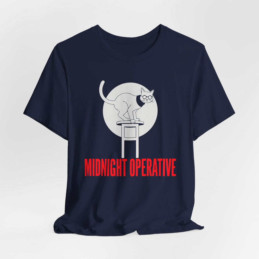 Spy Cat Night Mission Tee – Funny Cats Anime Style Humor