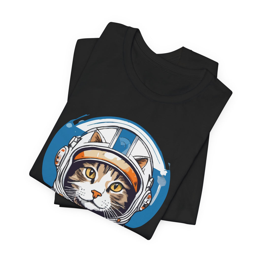 Retro Astronaut Cat Tee Funny Space Cat Gift