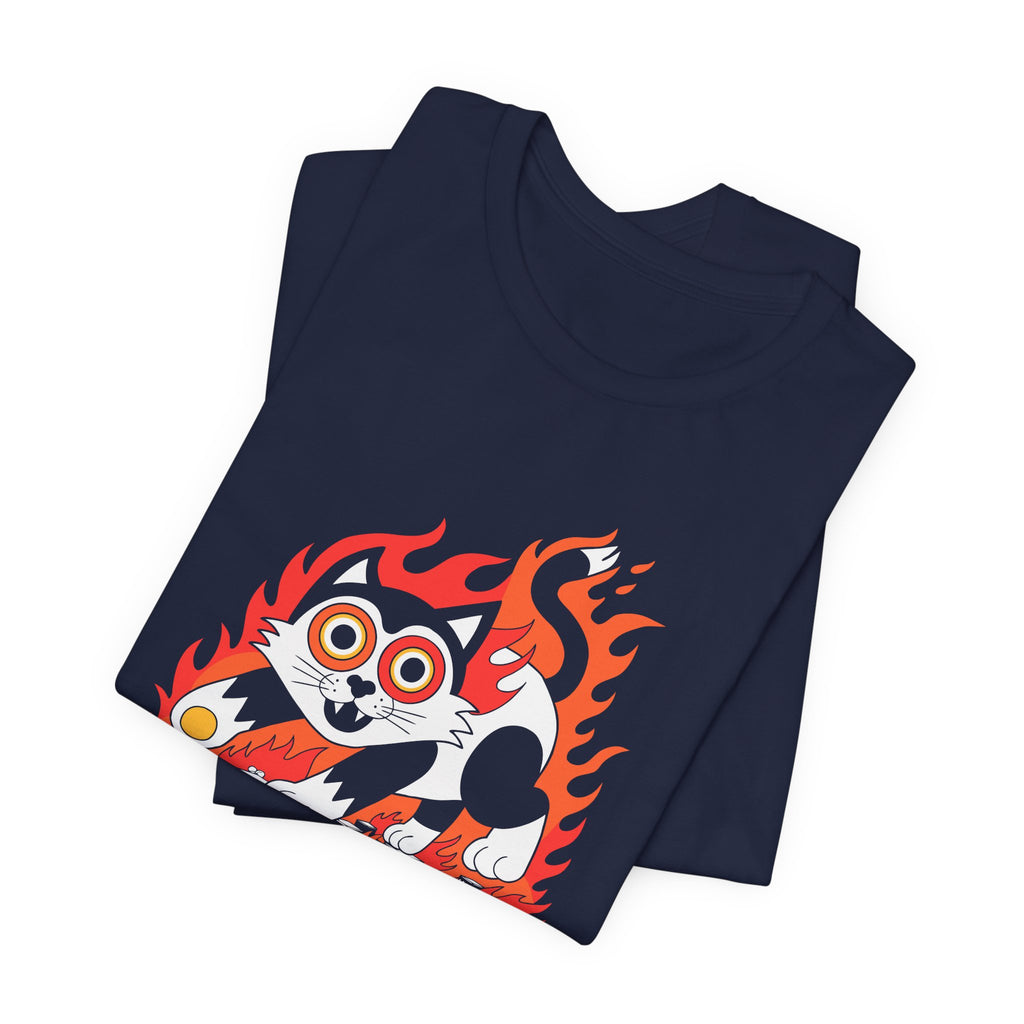 Dark Humor Monster Kitty City Chaos Tee