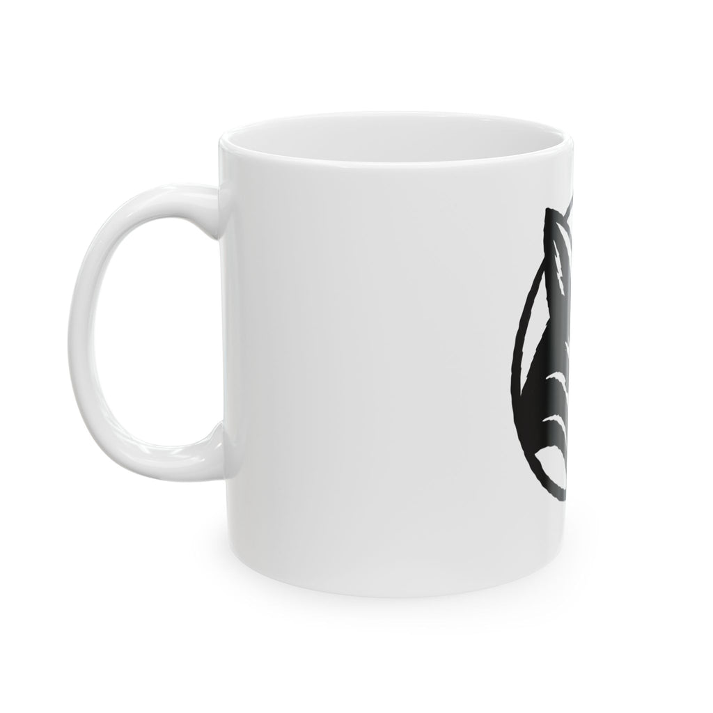 Fox Head Circle Mug - minimalist wildlife