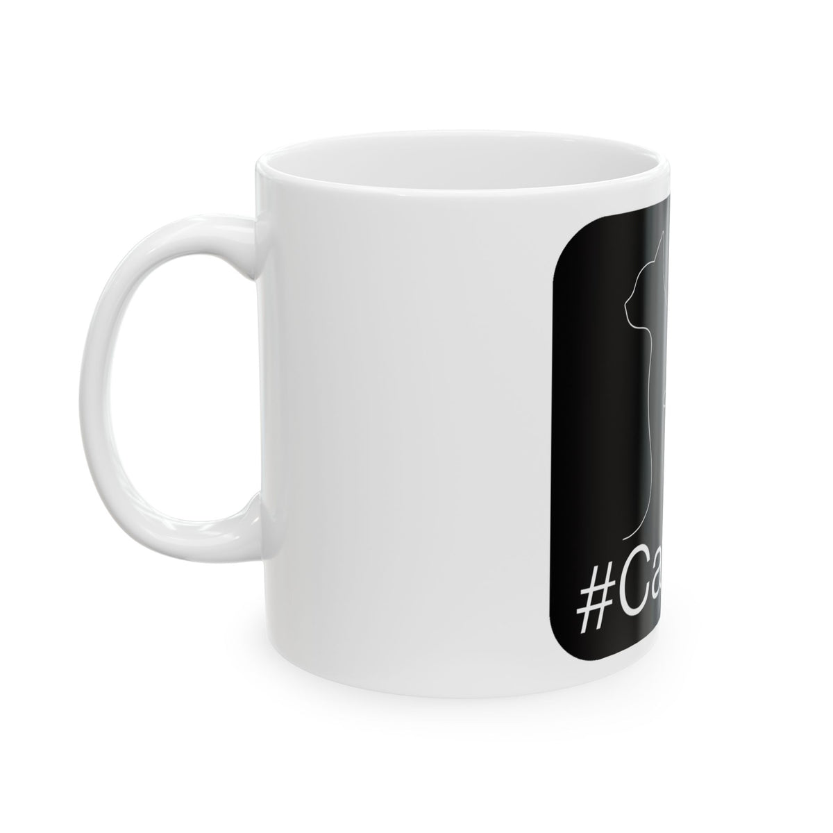 Cat Lover Coffee Mug - Minimalist Line Art