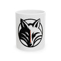 Fox Head Circle Mug - minimalist wildlife