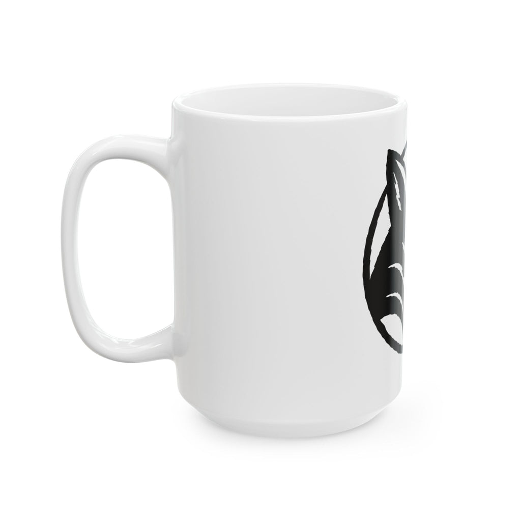 Fox Head Circle Mug - minimalist wildlife