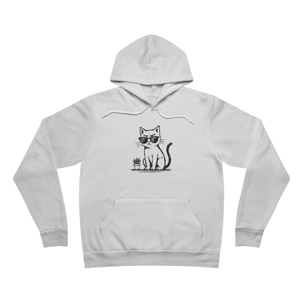 Cool Cat Attitude Hoodie – Funny Cats Minimalist Design
