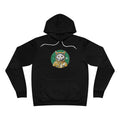 Space Cat Scientist Retro Emblem Hoodie - Funny Cats And Animals