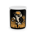 Vinyl Paws Cat Mug – Funny Cats Retro Music Humor