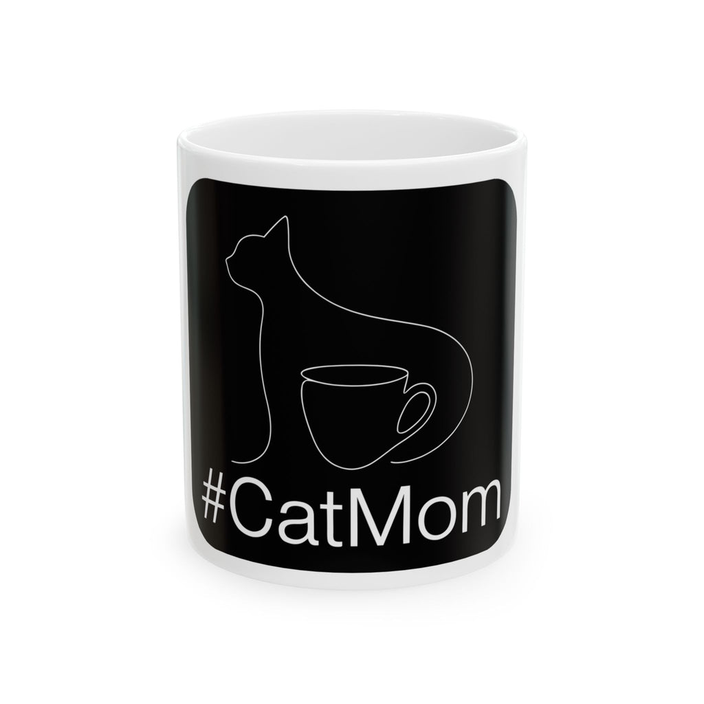 Cat Lover Coffee Mug - Minimalist Line Art