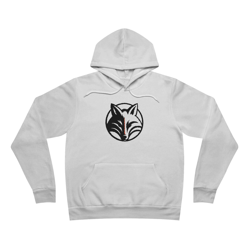 Fox Head Circle Hoodie - minimalist wildlife