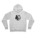 Fox Head Circle Hoodie - minimalist wildlife