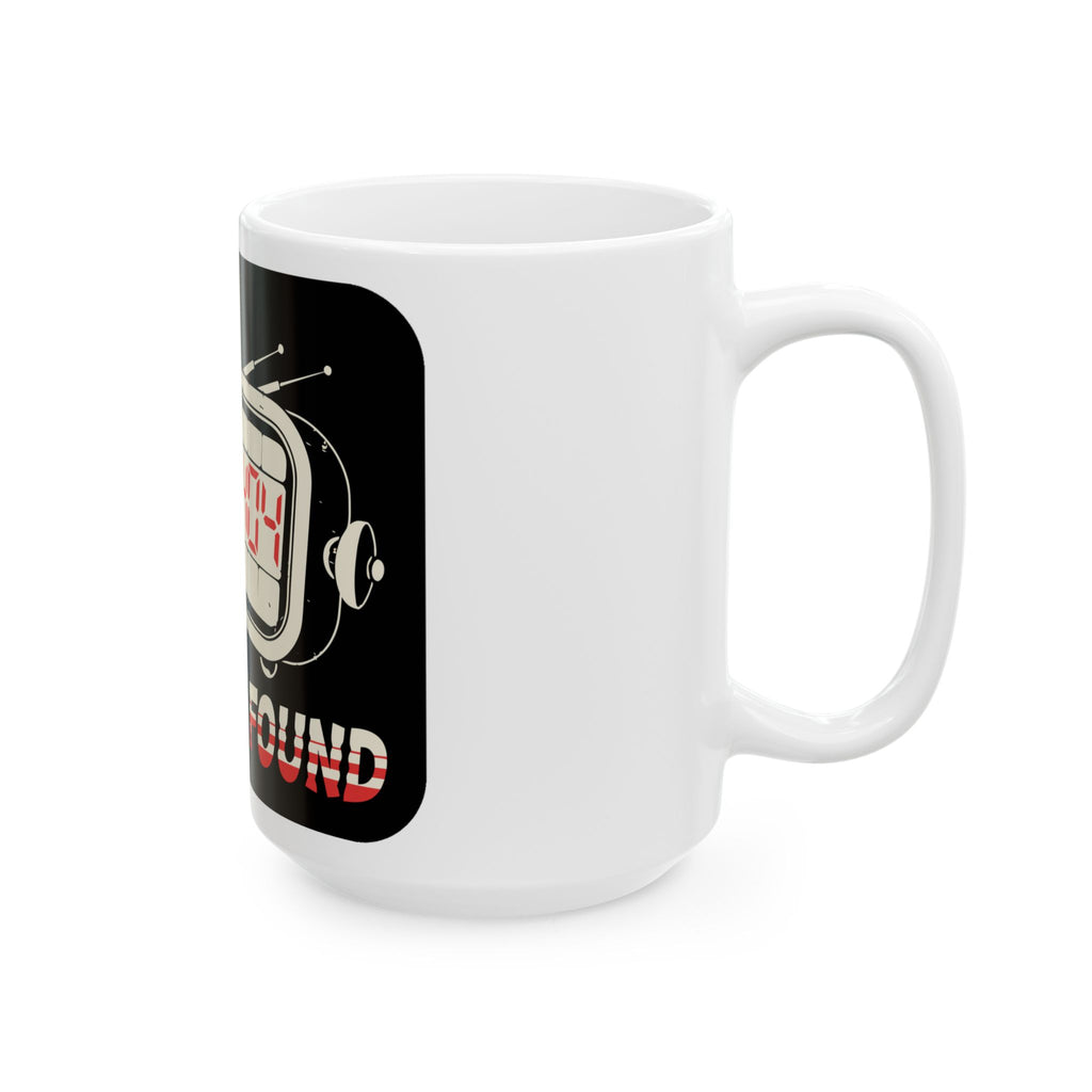 Time Not Found Error 404 Dark Office Mug