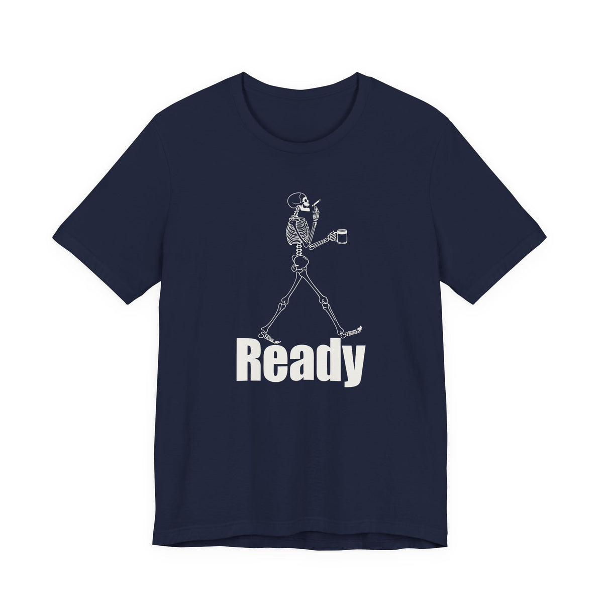 Skeleton Coffee Smoker Tee - Dark Humor