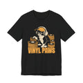 Vinyl Paws Cat Tee – Funny Cats Retro Music Humor