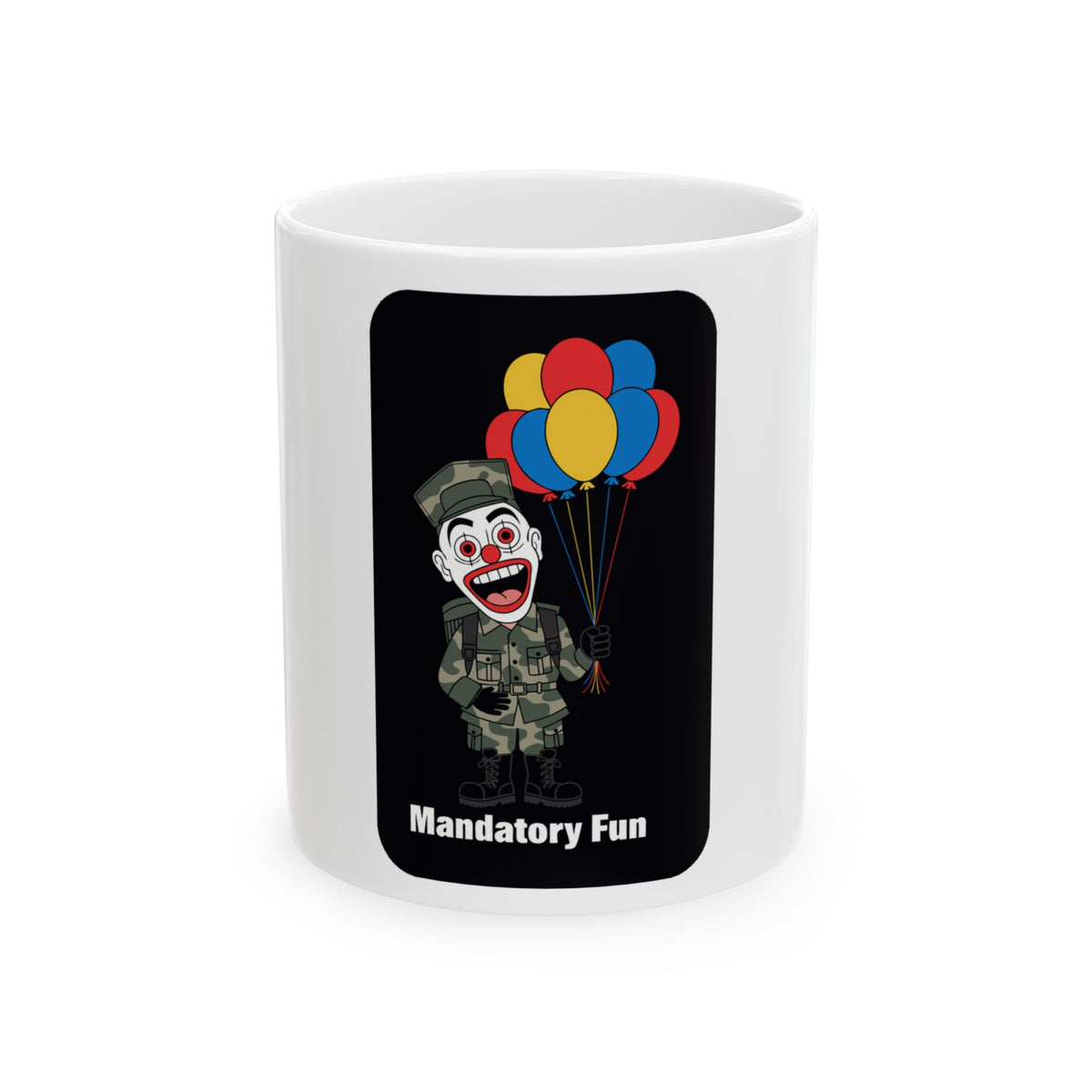 Military Humor Clown Balloons Mug