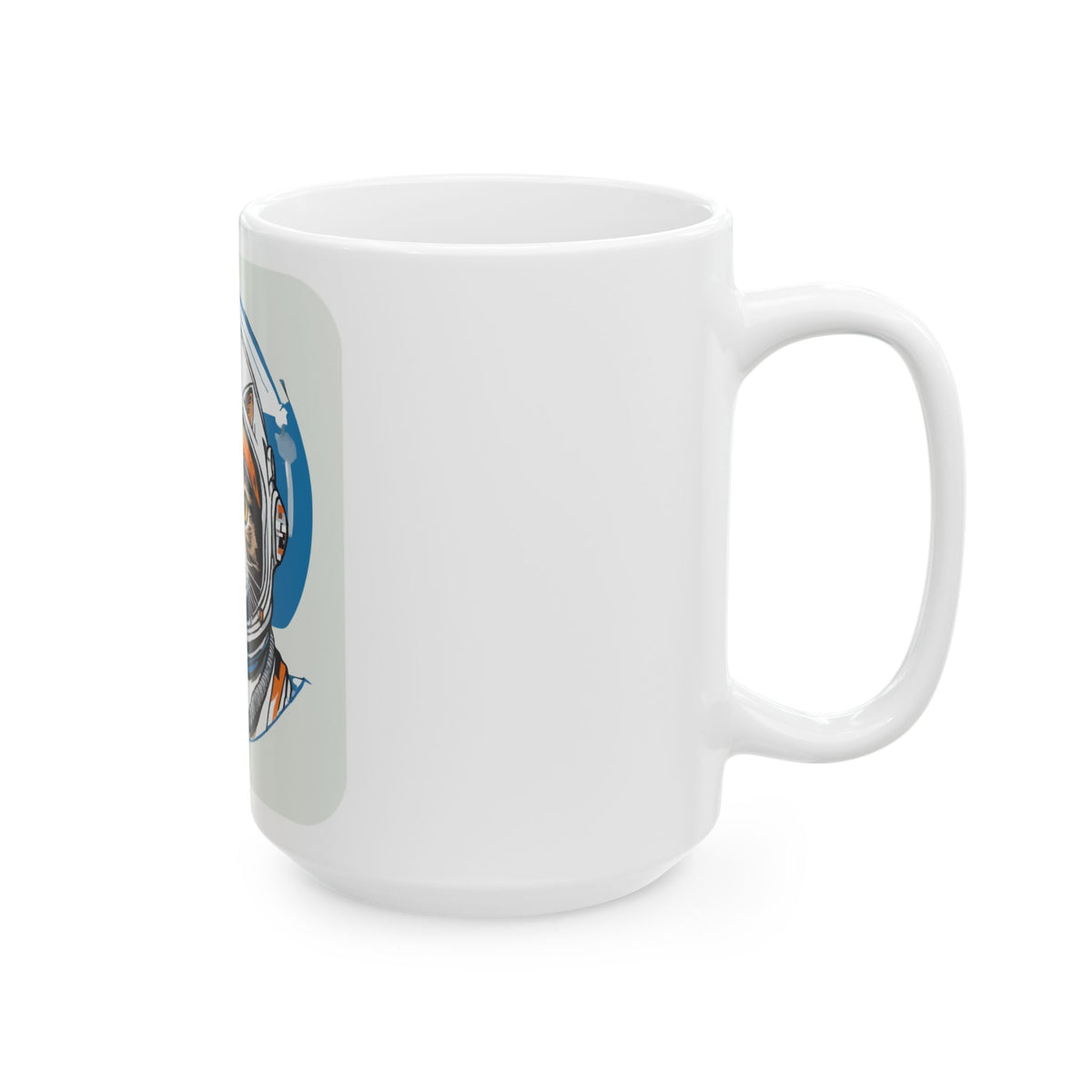 Retro Astronaut Cat Mug Funny Space Cat Gift