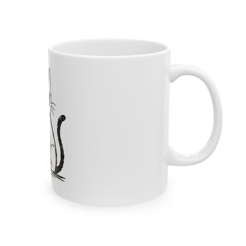 Cool Cat Attitude Mug – Funny Cats Minimalist Design