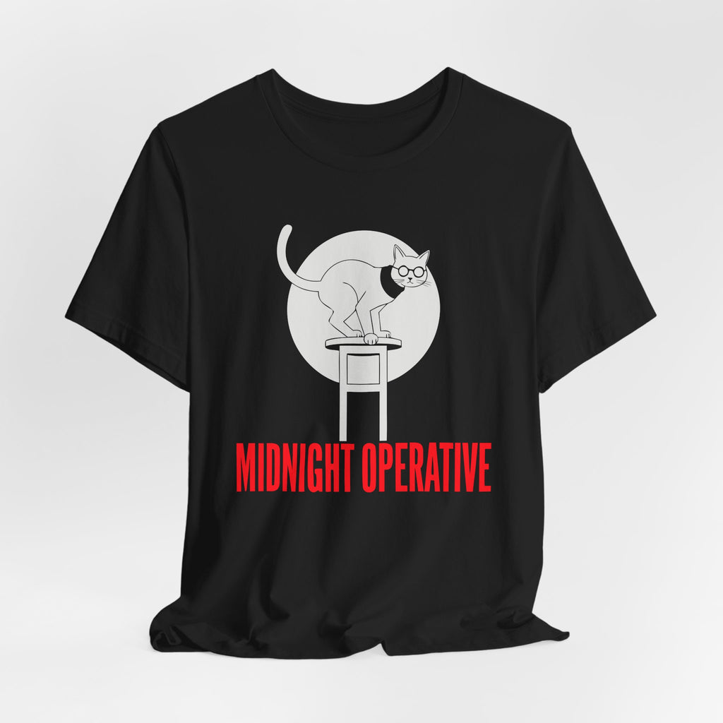 Spy Cat Night Mission Tee – Funny Cats Anime Style Humor