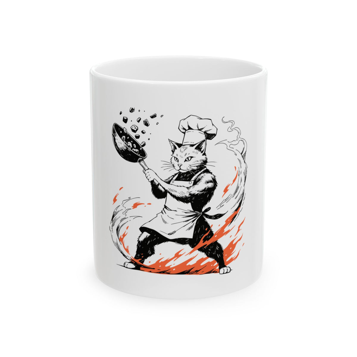 Chef Cat Wok Toss Mug