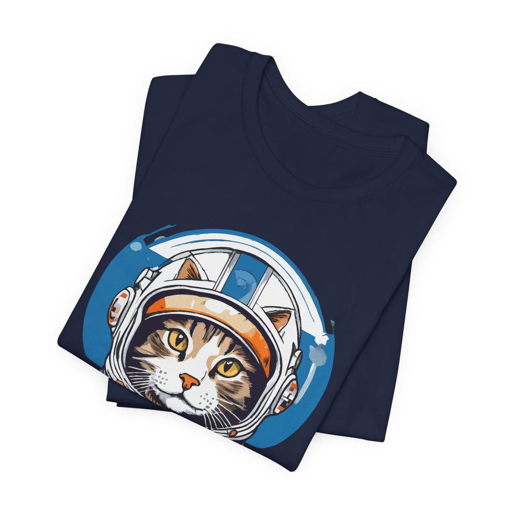 Retro Astronaut Cat Tee Funny Space Cat Gift
