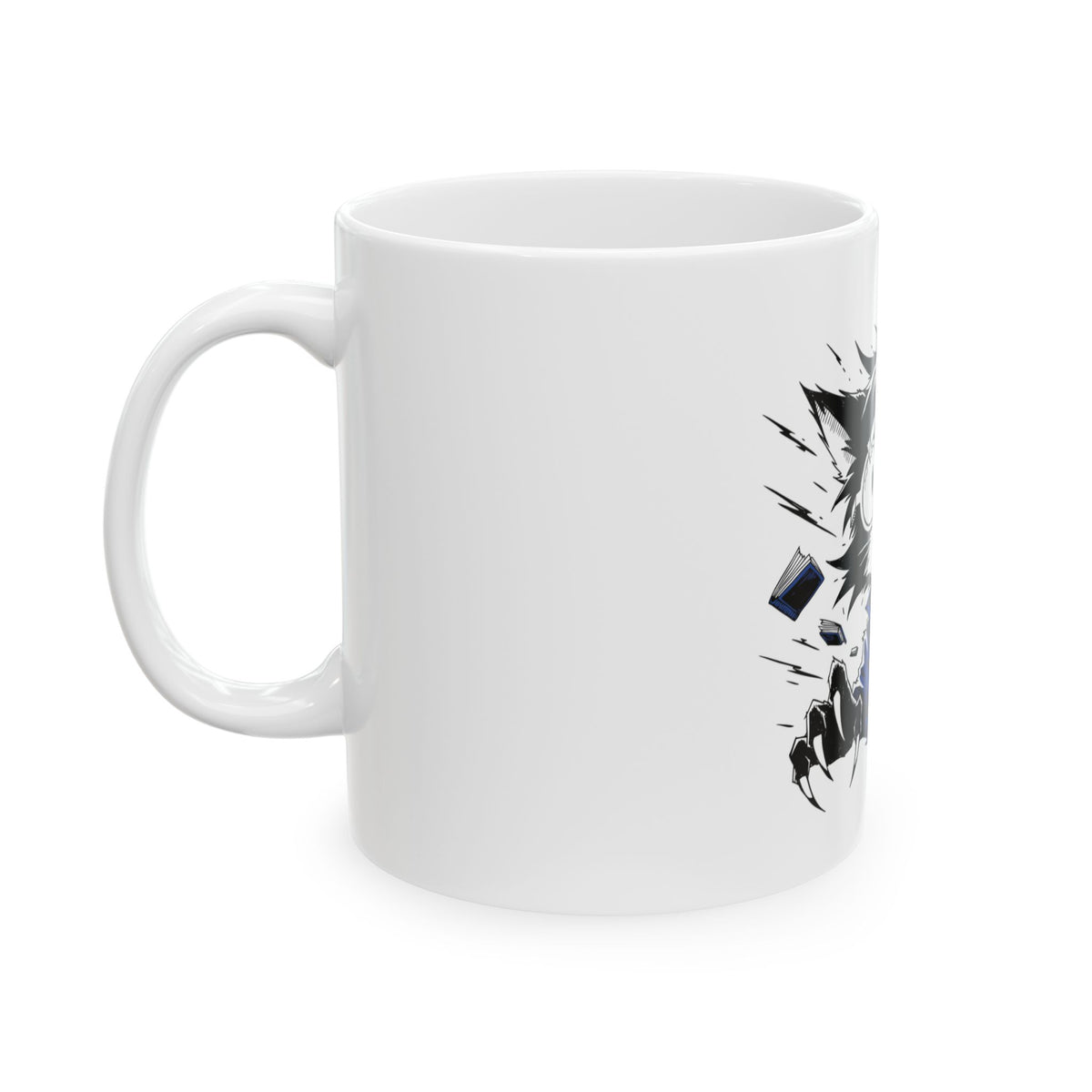 Overstimulated Nerd Cat Mug – Funny Cats and Animals