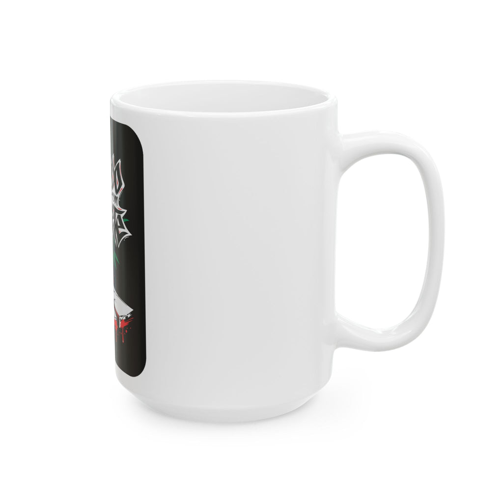 Ceramic Mug — “Bamboo That Grew From Concrete” Graphic Coffee Cup