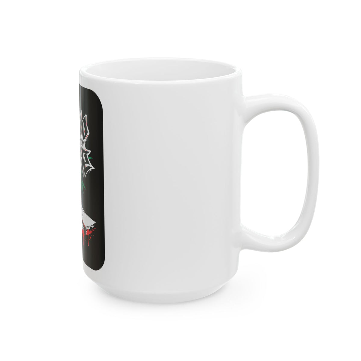 Ceramic Mug — “Bamboo That Grew From Concrete” Graphic Coffee Cup