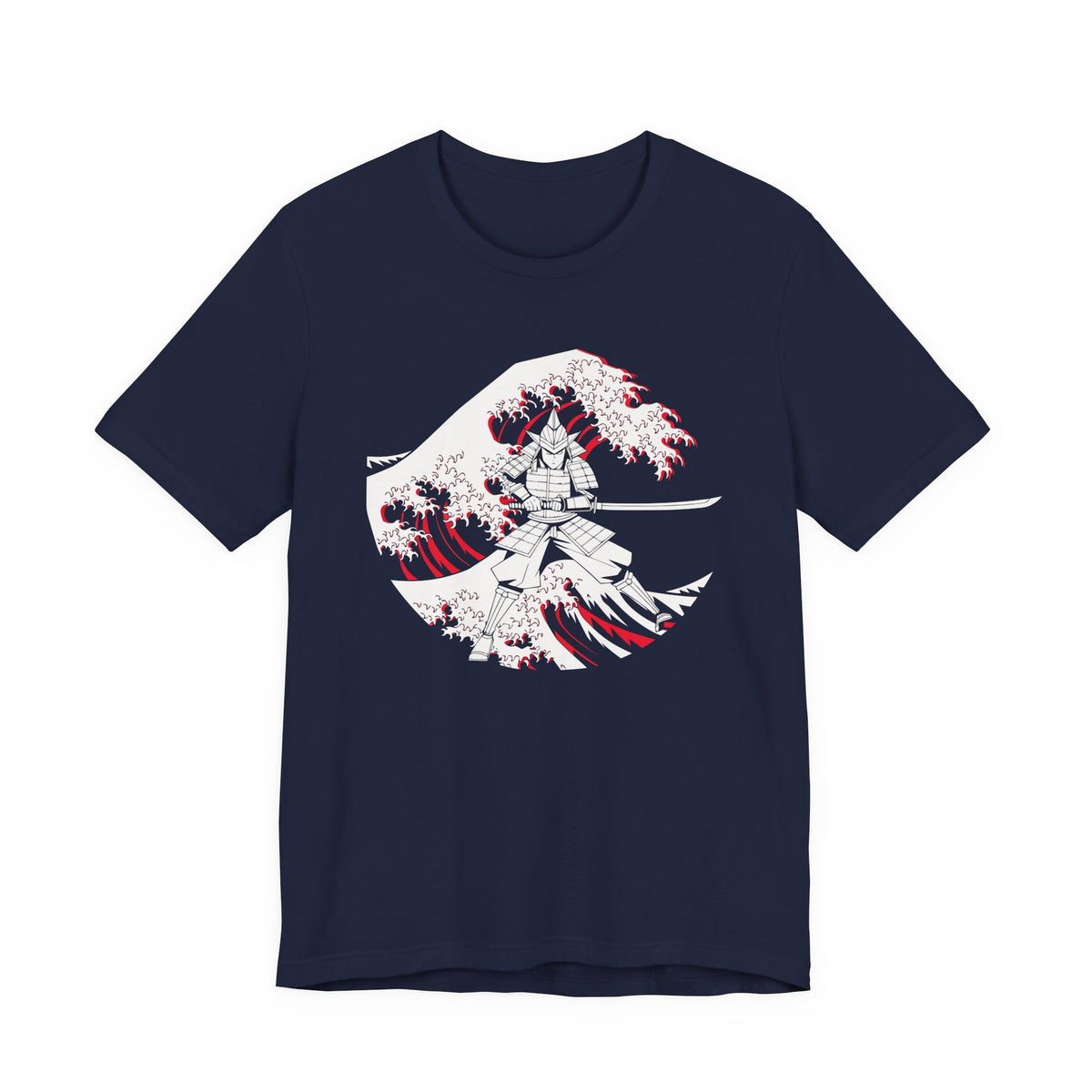 Samurai Wave Anime Tee | Hokusai Parody