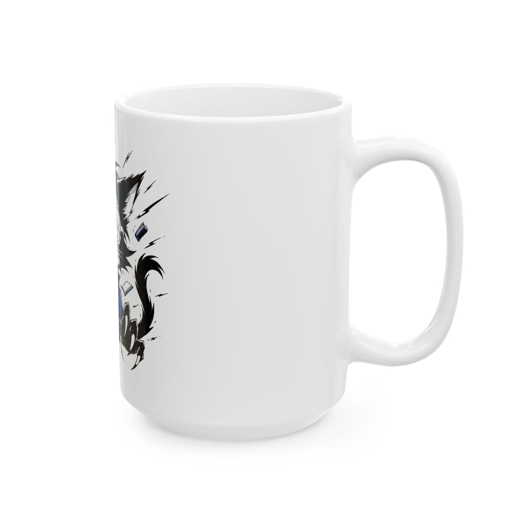Overstimulated Nerd Cat Mug – Funny Cats and Animals