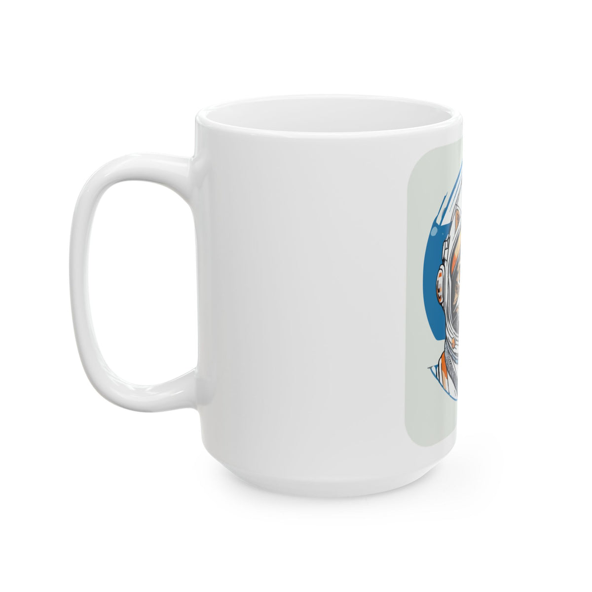 Retro Astronaut Cat Mug Funny Space Cat Gift