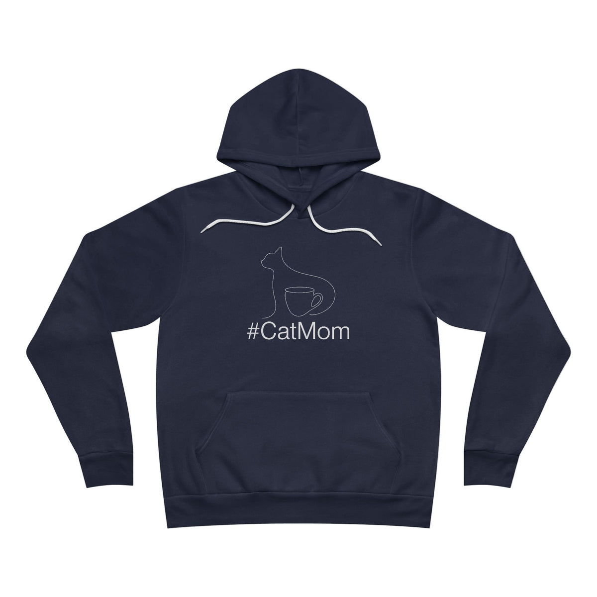 Cat Lover Coffee Hoodie - Minimalist Line Art