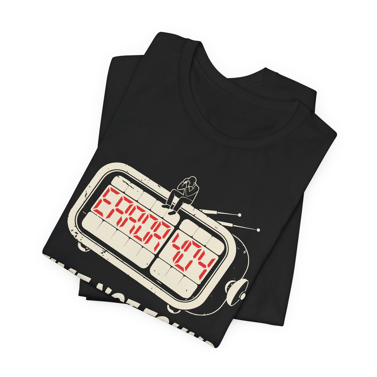 Time Not Found Error 404 Dark Office Tee