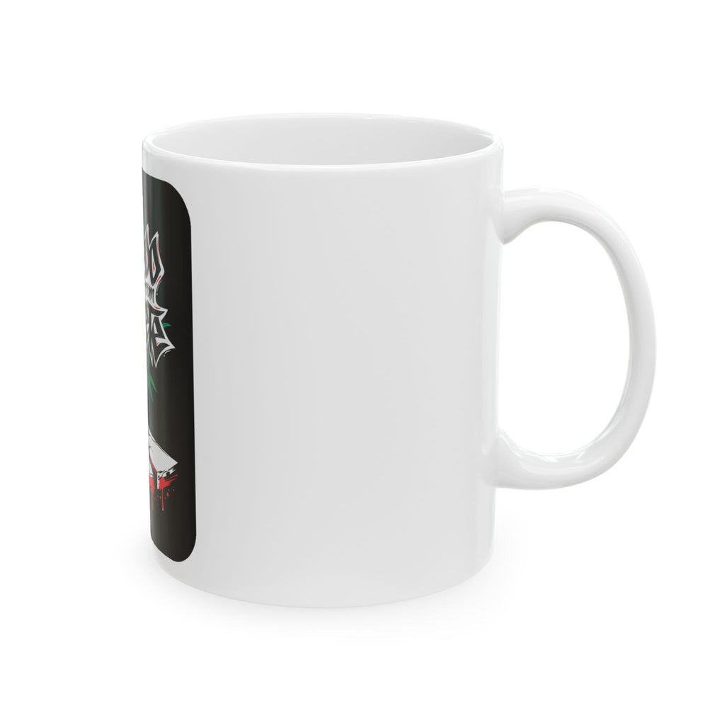 Ceramic Mug — “Bamboo That Grew From Concrete” Graphic Coffee Cup