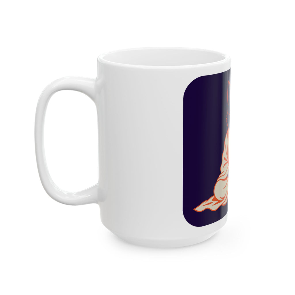 Zen Cat Anime Art Mug | Woodblock Parody