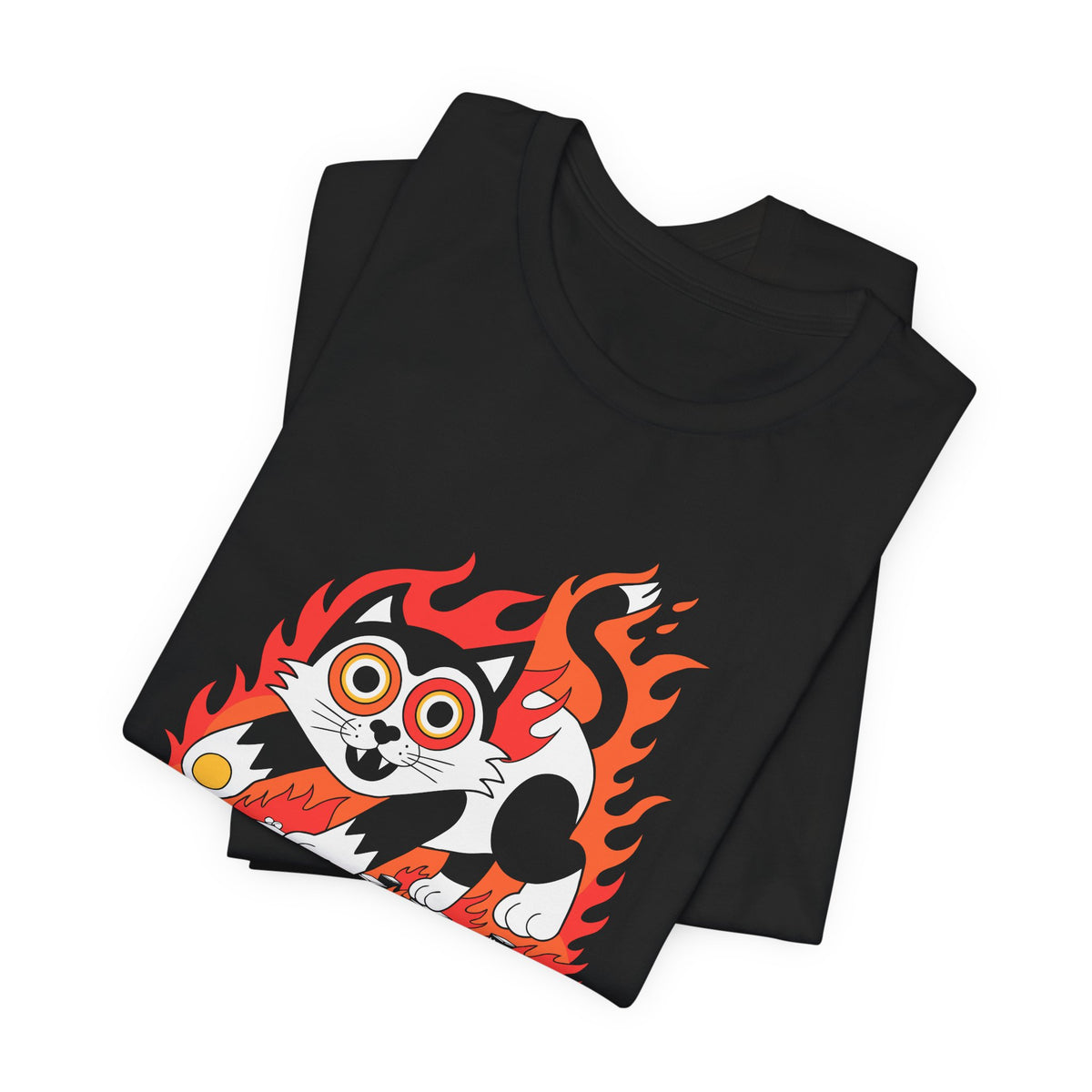Dark Humor Monster Kitty City Chaos Tee