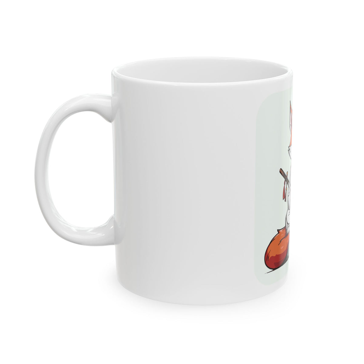 samurai fox chibi Mug - Anime