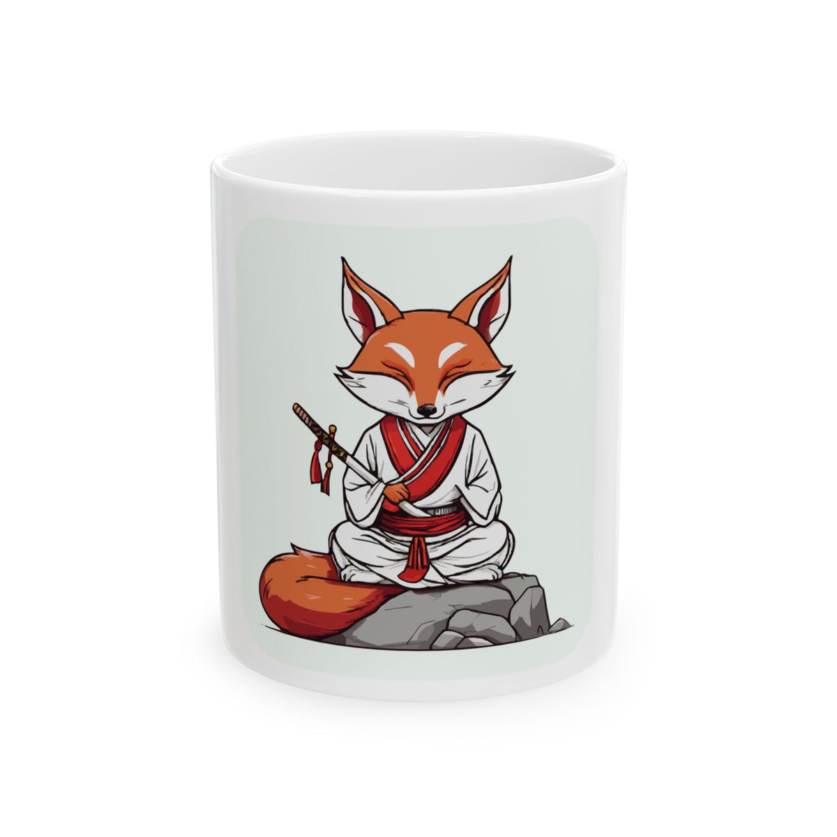 samurai fox chibi Mug - Anime