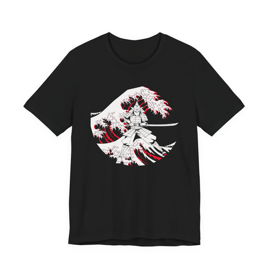 Samurai Wave Anime Tee | Hokusai Parody